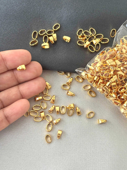Premium Gold-Plated Small Pendant Bails