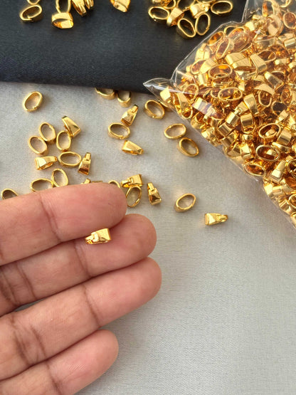 Premium Gold-Plated Small Pendant Bails