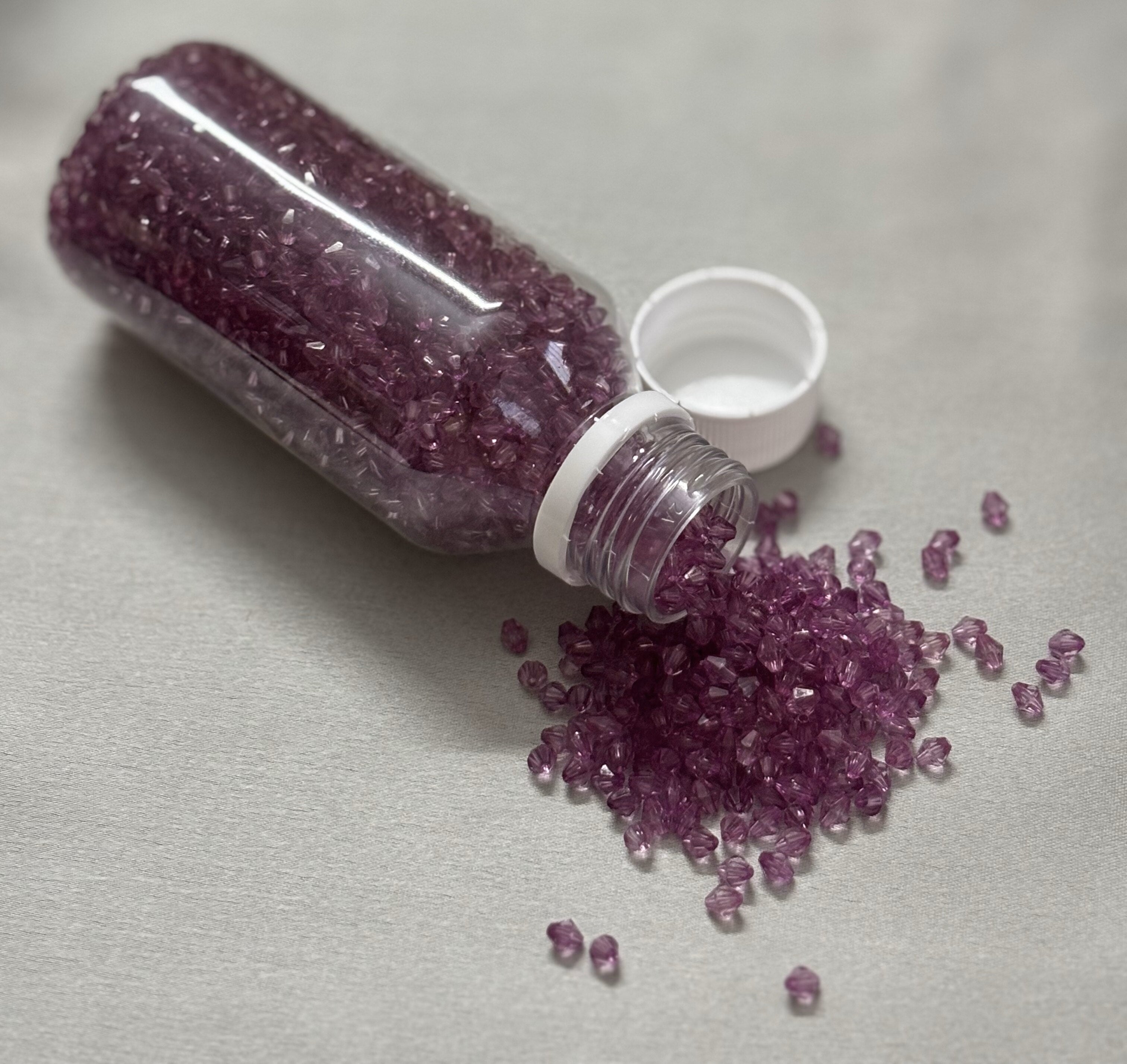 Wine Bicone Beads